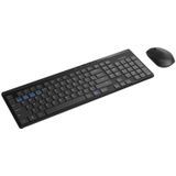 Rapoo - 8100M - Draadloze Desktop Set - Toetsenbord Zwart - Ergonomisch