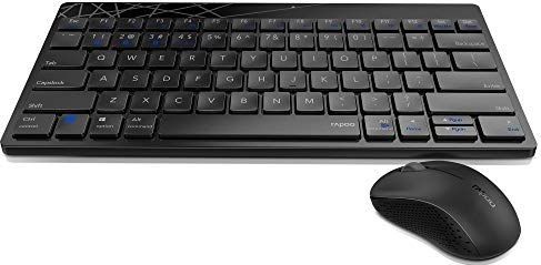 Rapoo - 8000M - Draadloze Combo Set - Toetsenbord Zwart - Multi-mode