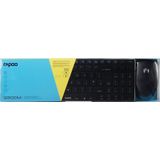 Rapoo 9300M - Zwart - Multi-mode Wireless Ultra-slim Desktop Combo Set