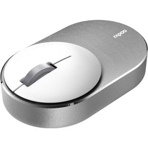 Rapoo Kabellose lautlose Multi-Mode-Mini-muis Maus M600 Mini Silent Kleur: Wit - Onzichtbare Tracking-Engine met 1.300 DP