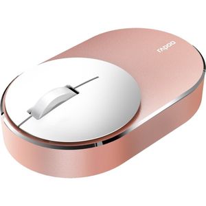 Rapoo draadloze multi-mode mini muis M600 - Rosé goud