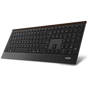 Rapoo E9500M toetsenbord RF-draadloos + Bluetooth Zwart