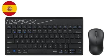 Rapoo 8000M toetsenbord Inclusief muis Bluetooth QZERTY Zwart