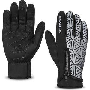 ROCKBROS Handschoenen - Winter Warme Fietshandschoenen - Touchscreen Handschoenen -Antislip Sporthandschoenen voor Fiets Hardlopen Fitness - Unisex