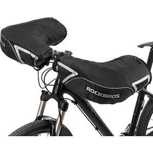 ROCKBROS Handwarmers voor Fietsen, Motorfietsen, Scooters - Fietshandschoenen - Gevoerd - Winddicht - Waterafstotend - Reflecterend - Zwart