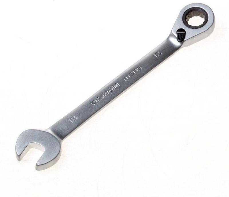 Fixman - Ring- en Steeksleutel - Met Ratelfunctie - 12mm