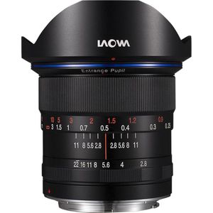 Venus Optic Laowa 12mm f/2.8 Zero-D Sony A (Sony A, Volledig formaat), Objectief, Zwart
