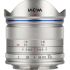 Venus Optic - Laowa 7,5mm F/2 - Objectief - Zilver - Lichtgewicht versie