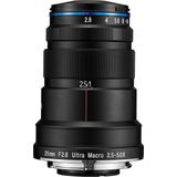 Laowa 25mm f/2.8 2.5-5X Ultra Macro MILC/SLR Macrolens Zwart