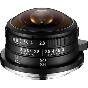 Laowa 4mm F/2.8 MFT Circular Fisheye voor MFT