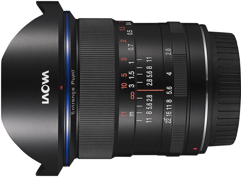 Laowa 12mm 1:2.8 Zero-D - Objectief - Zwart - L-Mount - Handmatige scherpstelling