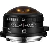 Laowa - 4mm f/2.8 Circular Fisheye - Camera Lens - Voor Fuji X