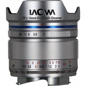 Laowa - 14mm 1:4 FF RL Zero-D - Objectief - Zilver - Handmatige Scherpstelling