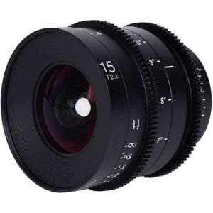 Laowa 15mm T2.1 Zero-D Cine M - Canon RF-mount Objectief - Fullframe - 110 Graden Beeldhoek