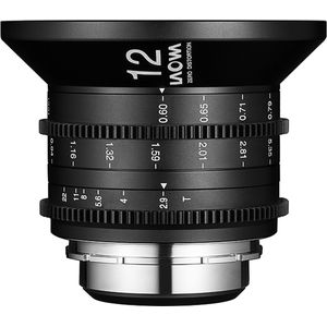 Venus Optic Vaste brandpuntsafstand 12 mm T2.9 Zero-D Cine (Feet) (Canon RF, Volledig formaat), Objectief, Zwart