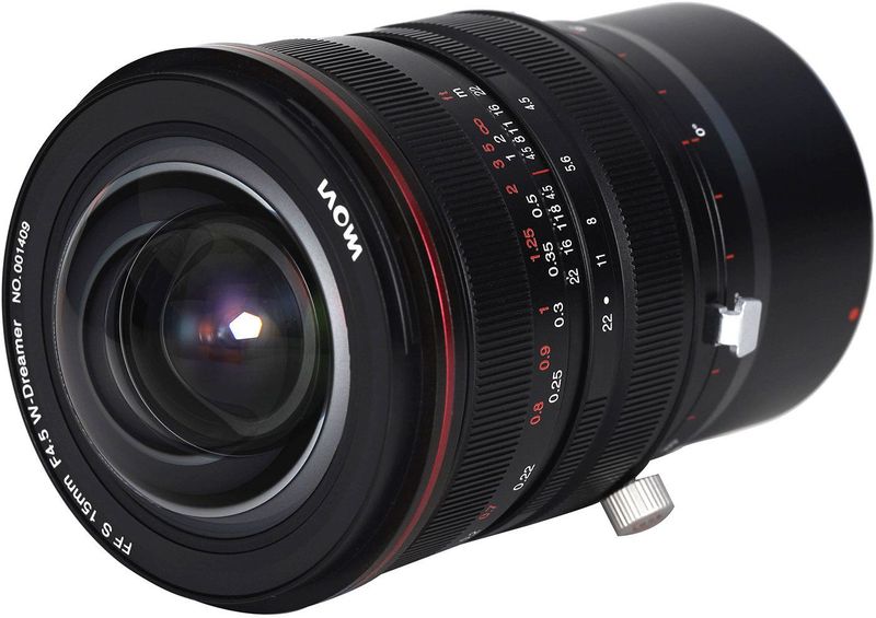 Laowa - 15mm 1:4.5R Zero-D Shift - Objectief - Zwart - L-Mount