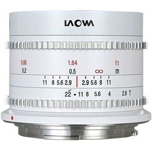 Laowa 9mm T2.9 Zero-D Cine Canon RF-mount objectief Wit