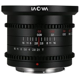 Laowa 6mm T2.1 Zero-D Cine Lens - Zwart - MFT - Groothoek