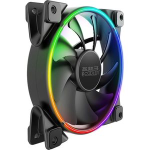 Pccooler Corona FRGB 1 (120 mm, 1 x), PC ventilator, Zwart