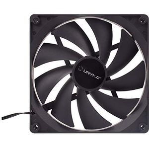 UNYKAch 140 mm Computer behuizing Ventilator 14 cm Zwart