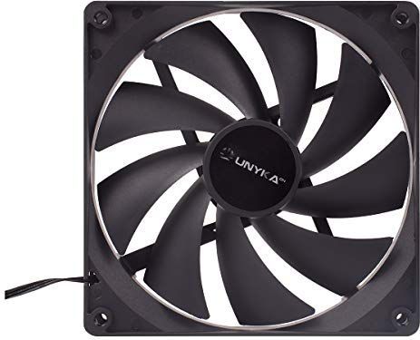 UNYKAch 140 mm Computer behuizing Ventilator 14 cm Zwart