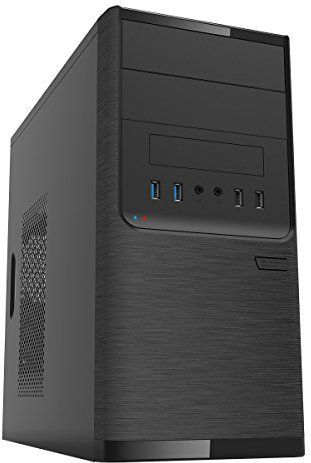Unykach - Dark Shadow - PC Behuizing - Zwart - Micro ATX - Inclusief 500W Voeding