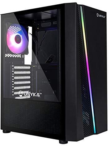 Unykach - Glayze Black - PC-behuizing - ARGB - ATX - Gehard Glas