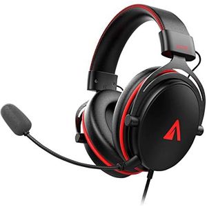 Abysm Gaming AG700 Pro 7.1 Zwart (Bedraad), Gaming headset, Zwart, Rood