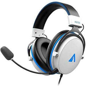 Abysm Gaming hoofdtelefoon AG700 Pro 7.1 met microfoon, surround sound 7.1, passieve ruisonderdrukking, voor PS5, Xbox Series, Nintendo Switch, laptop, Mac, PC en smartphone
