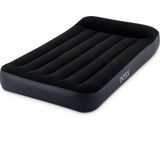 Intex 64146 Pillow Rest Classic Twin Luchtbed + Pomp 99x191x25 cm Zwart