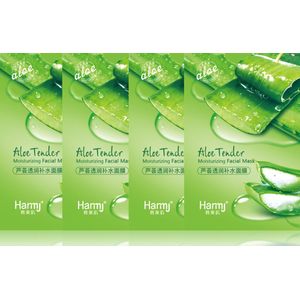 Aloe vera gezichtsmasker 4 stuks - Huidverzorging gel - Gezichtsbehandeling - Aloe Vera - 25ml - 4 stuks Aloe Vera Gezichtsmasker - Gezichtsverzorging -
