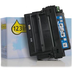 123inkt huismerk vervangt HP 51X (Q7551X) toner zwart hoge capaciteit