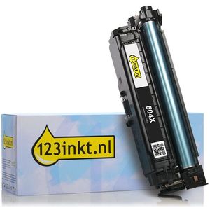 123inkt huismerk vervangt HP 504X (CE250X) toner zwart hoge capaciteit