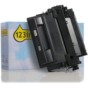 123inkt huismerk vervangt HP 55X (CE255X) toner zwart hoge capaciteit