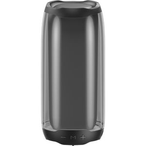 WK Design Draagbare Draadloze Bluetooth 5.0 Luidspreker RGB 2000mAh Zwart (D31 Zwart) (8 h, Oplaadbare batterij), Bluetooth luidspreker, Zwart