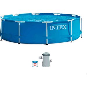 Zwembad Verwijderbaar Intex 28202GN Blauw 4485 L 305 x 76 x 305 cm