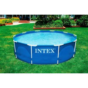 GRE - Intex 28210 Swimming Pool Metal Frame 366x76 cm Stahlrohrbecken Schwimmbecken