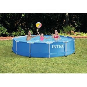 Intex Zwembad Metal Frame Pool set - 366cm X 76cm - Inclusief Filterpomp en Cartridgefilter