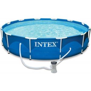 Intex Metal Frame zwembad (Ø305x76 cm) met filterpomp