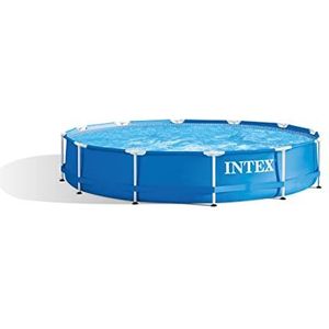 Intex Metal Frame zwembad 366 x 76 cm-Met 12-Volt filterpomp