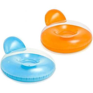 Intex - Zwembadstoel - Glanzend - Willekeurige Kleurkeuze - 2 Luchtkamers - 137 x 122 cm