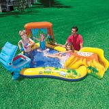 Intex - 57444 Dinosaur Play Center Pool mit Rutsche 249x191x109cm
