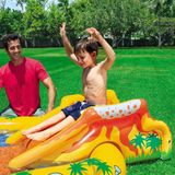 Intex - 57444 Dinosaur Play Center Pool mit Rutsche 249x191x109cm