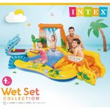 Intex - 57444 Dinosaur Play Center Pool mit Rutsche 249x191x109cm