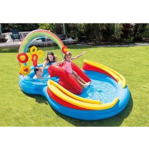 Intex 57453NP Rainbow Ring Waterspeelset, 297cm x 193cm x 135cm