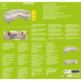 Intex - Opblaasbare Hoekbank - Grijs - 257x203x76 cm - Inclusief Reparatiepatch