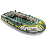 Intex Seahawk 3 Boat Set - 295 x 137 x 43 cm - Inclusief peddels en pomp