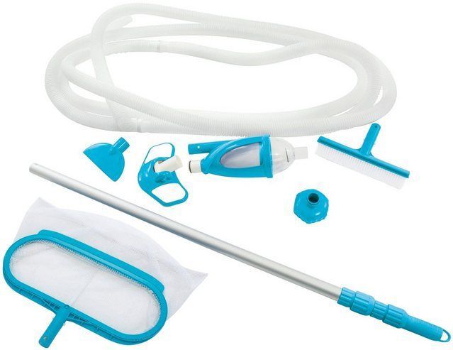28003 Pool Reinigungsset Deluxe Bodensauger Kescher Teleskopstange 279cm - Intex