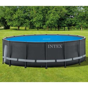 Zelsius Solarfolie, rund | 5 m | blau | 400µ | Noppenfolie, schwimmend | Poolabdeckung, Solar Folie für Pool, Solarplane, Thermoplane, Wärmefolie, Poolsolarplane
