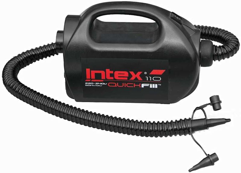 Intex - Elektrische Luftpumpe 'Quick-Fill' für Swimming Pools schwarz ac Anschluss